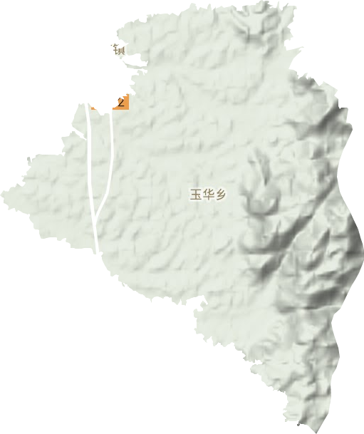 玉华乡地形图