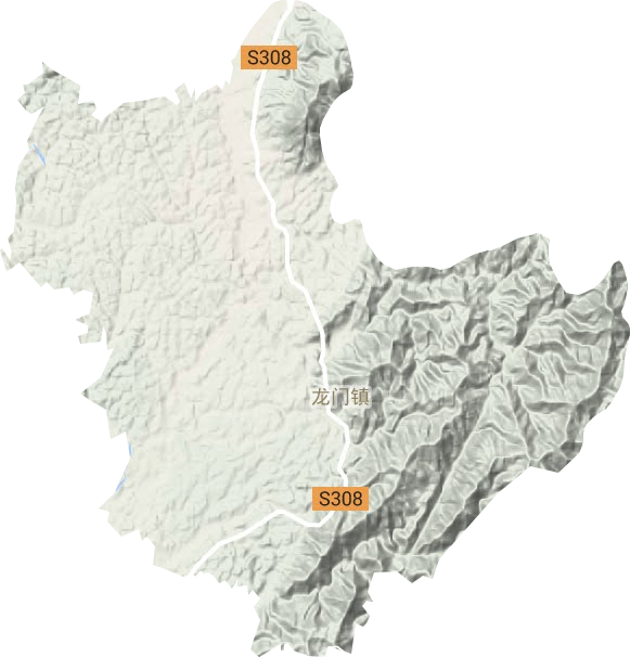 龙门镇地形图