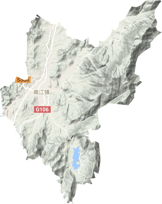 南江镇地形图