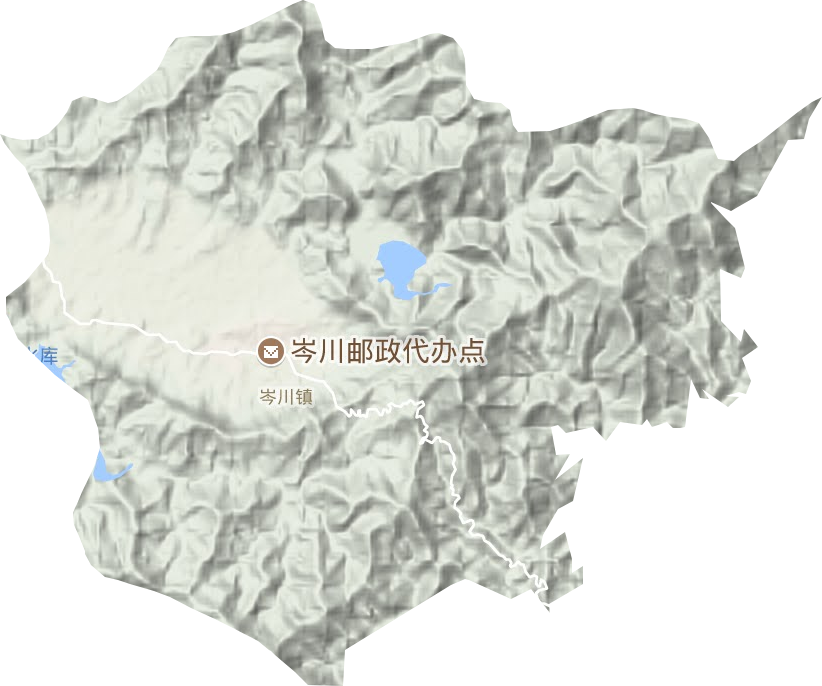 岑川镇地形图