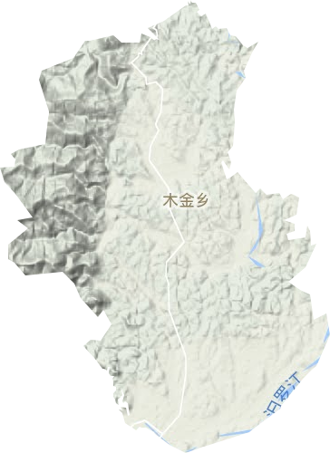 木金乡地形图