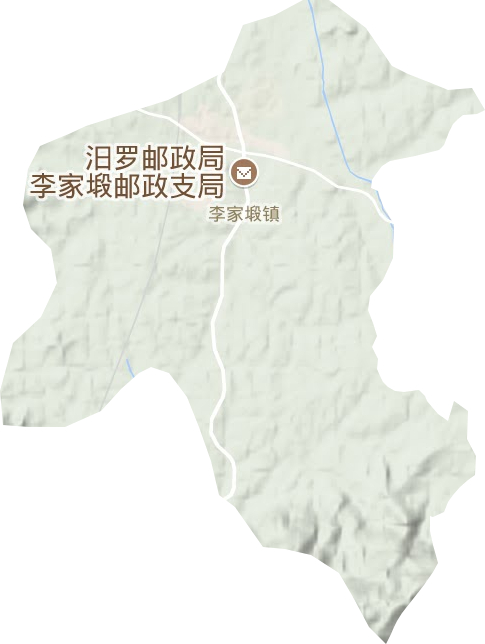 李家段镇地形图