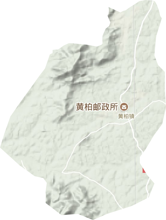 黄柏镇地形图