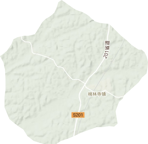 桃林寺镇地形图