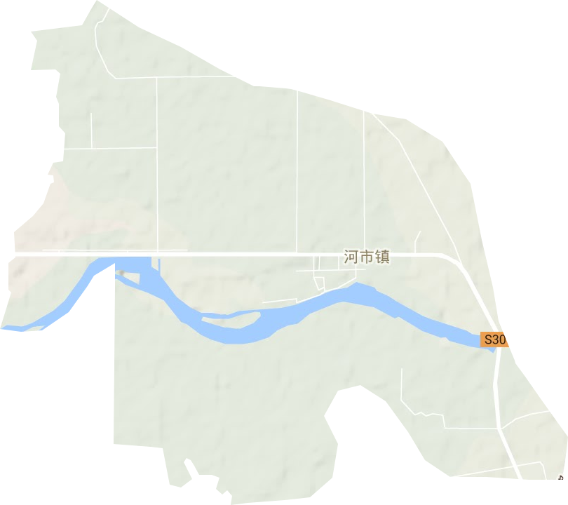 河市镇地形图