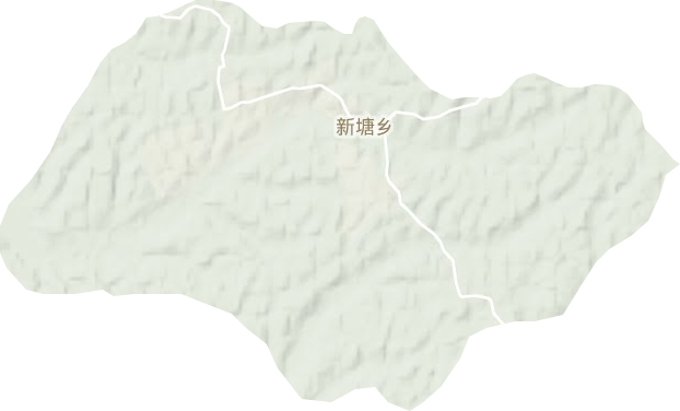 新塘乡地形图