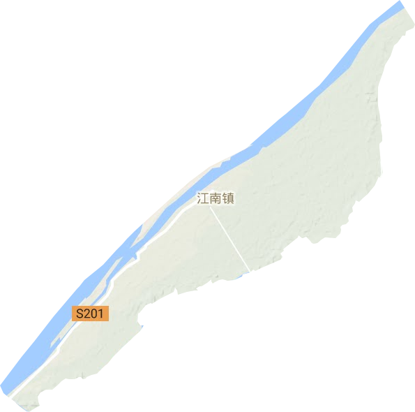 江南镇地形图