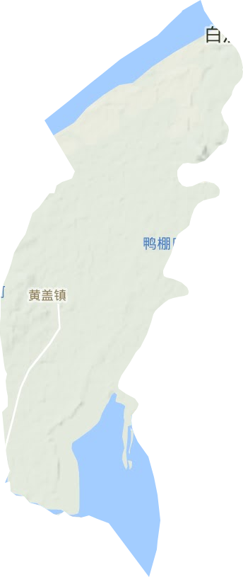 黄盖镇地形图