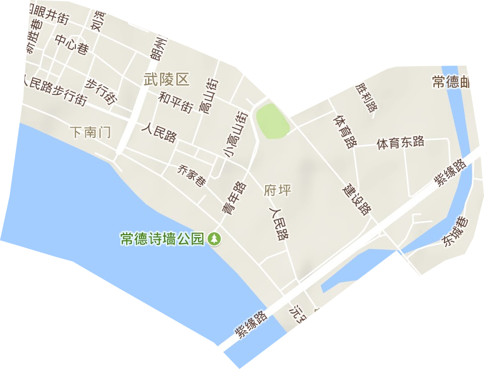 城南街道地形图