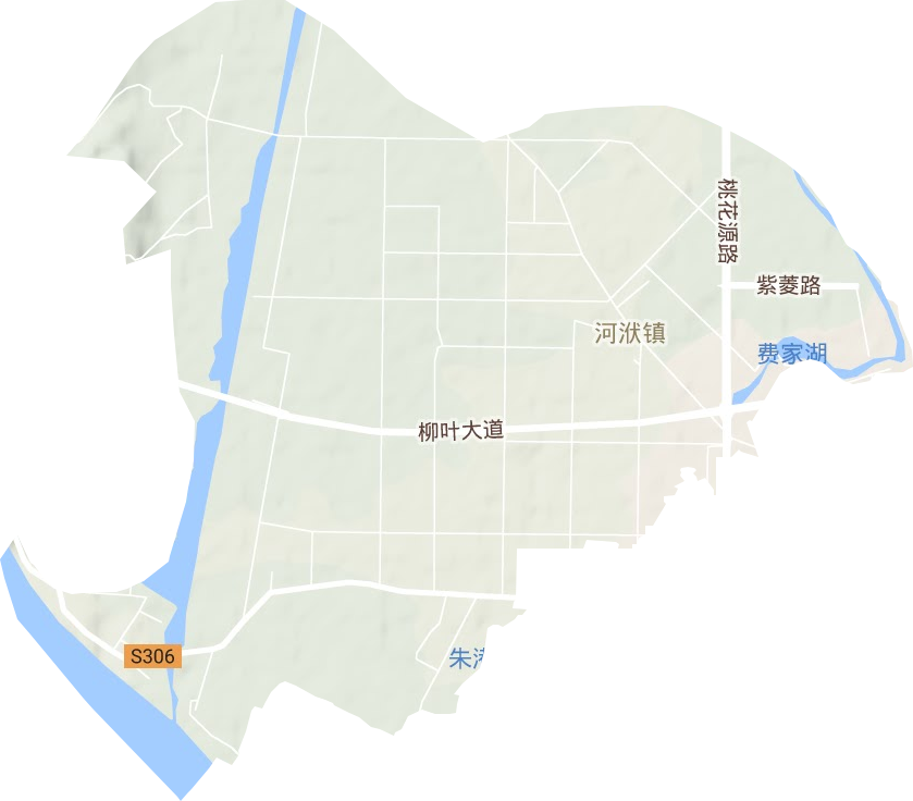 河洑镇地形图