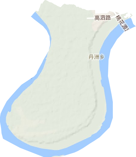 丹洲乡地形图
