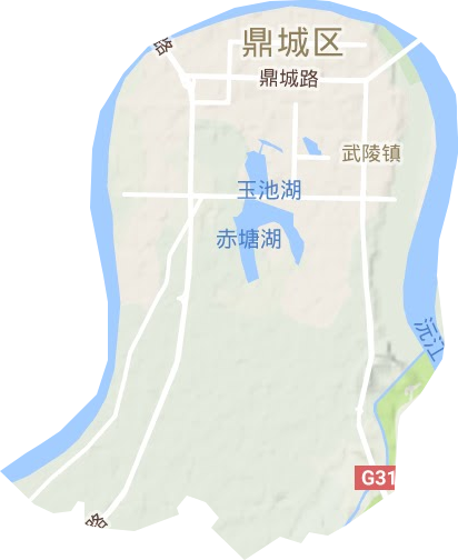 武陵镇地形图
