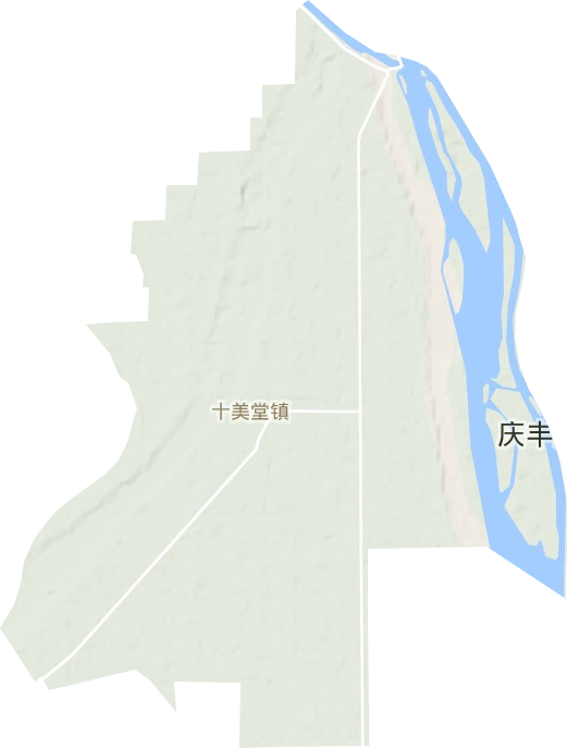 十美堂镇地形图