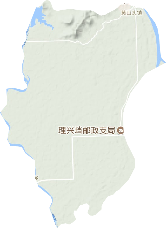 黄山头镇地形图