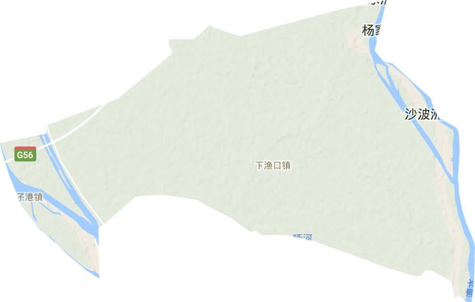 下渔口镇地形图
