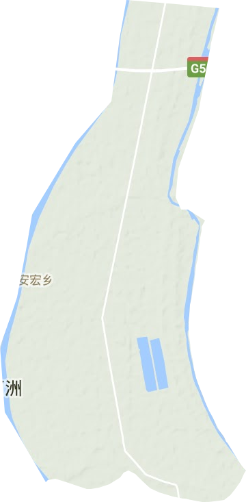 安宏乡地形图