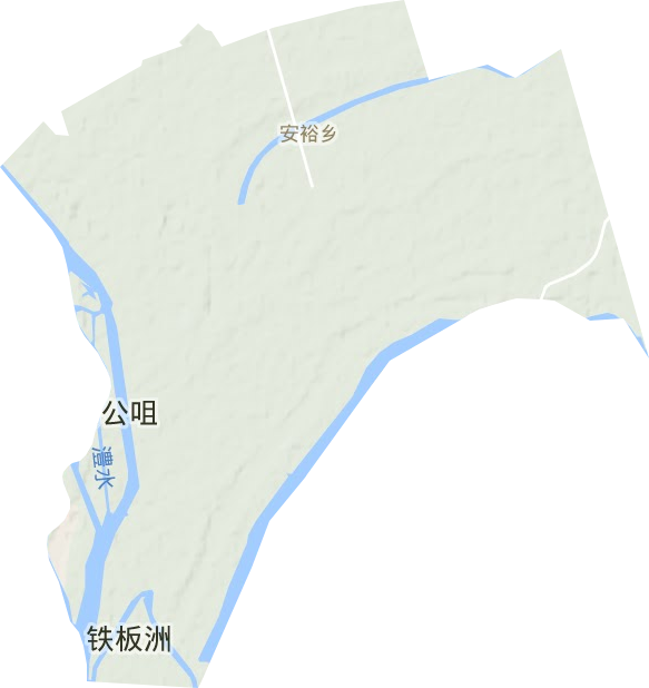 安裕乡地形图