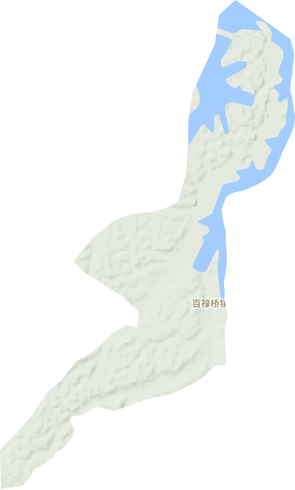 百禄桥镇地形图