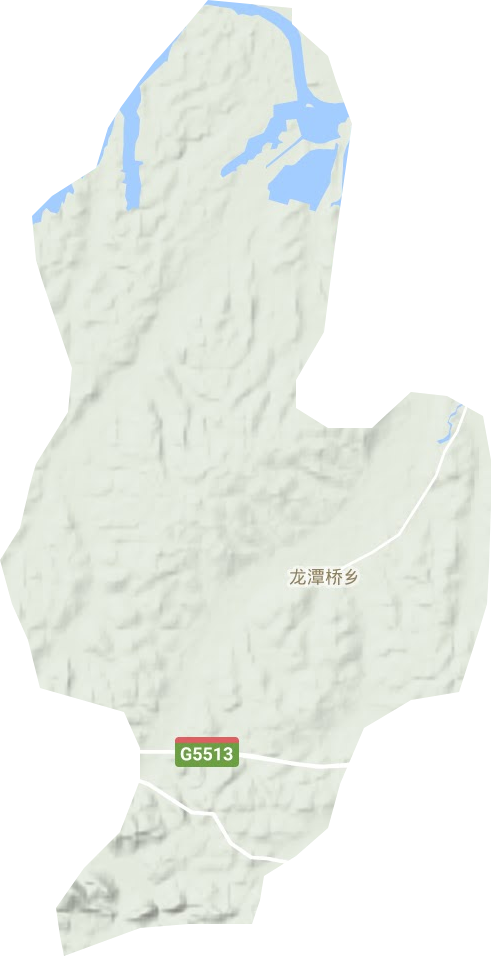 龙潭桥乡地形图