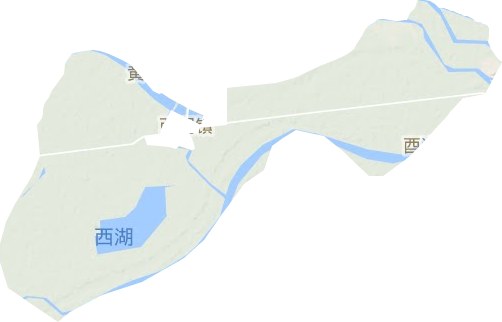 西湖管理区地形图