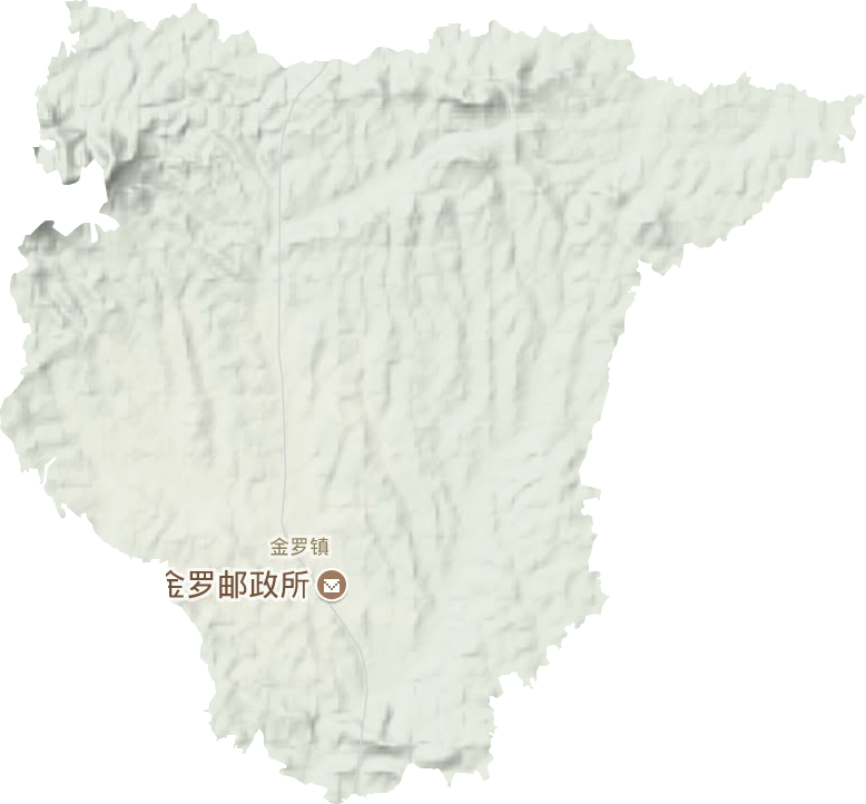 金罗镇地形图
