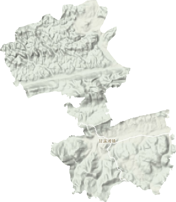 甘溪滩镇地形图