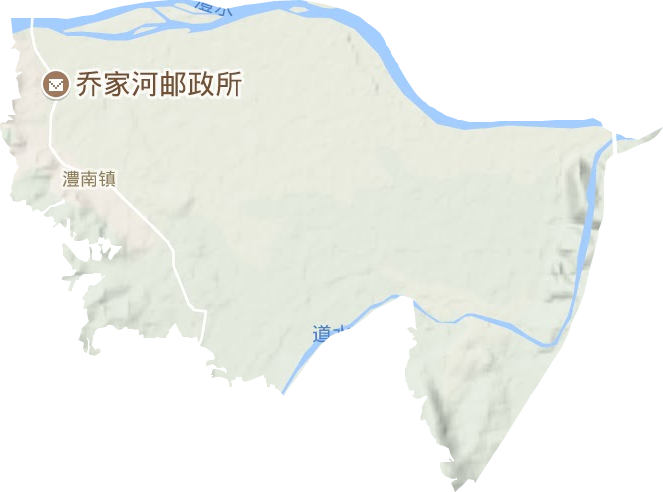 澧南镇地形图