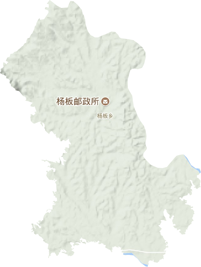 杨板乡地形图
