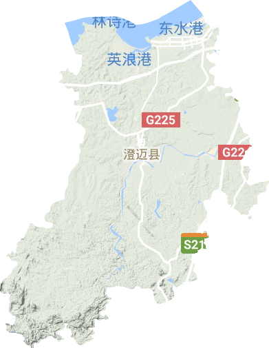 澄迈县地形图