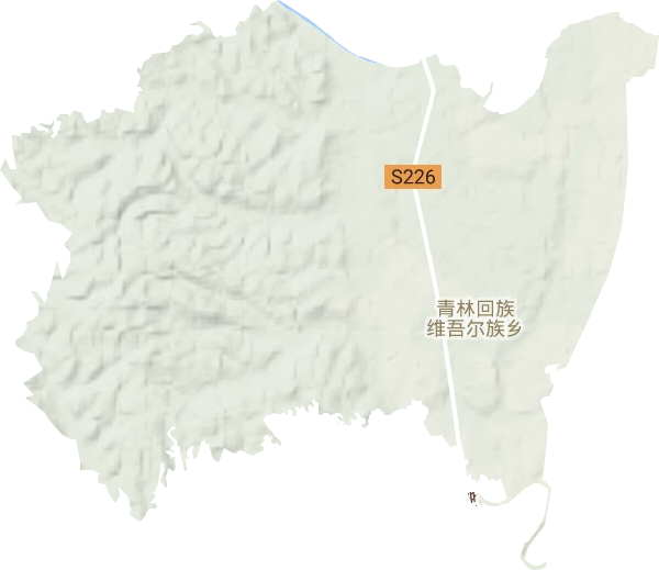 青林乡地形图