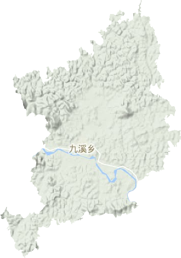九溪乡地形图