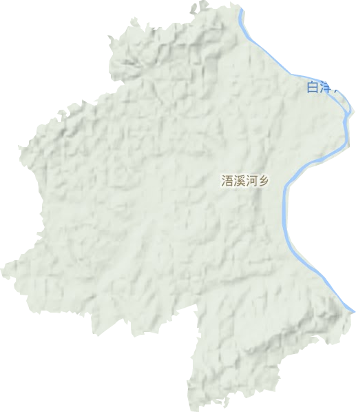 浯溪河乡地形图