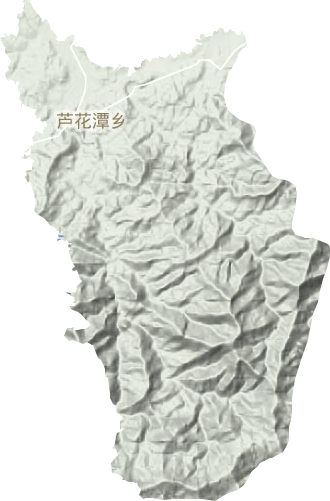 芦花潭乡地形图