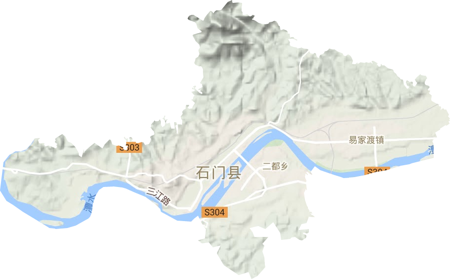 楚江镇地形图