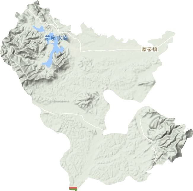 蒙泉镇地形图