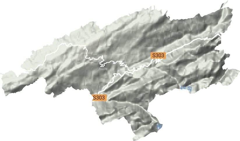 东山峰农场地形图