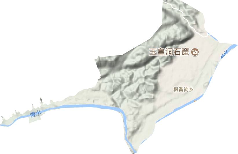 枫香岗乡地形图