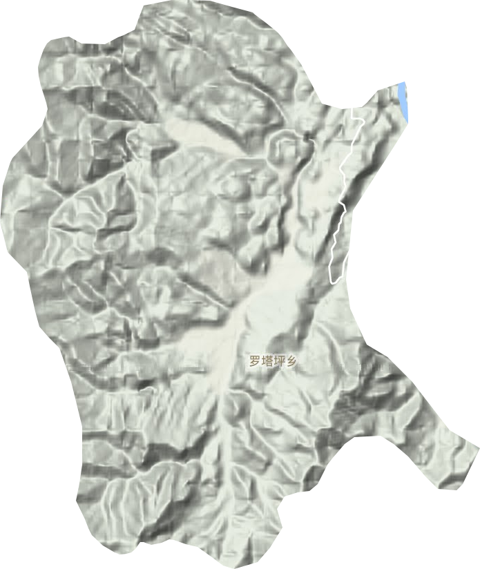 罗塔坪乡地形图