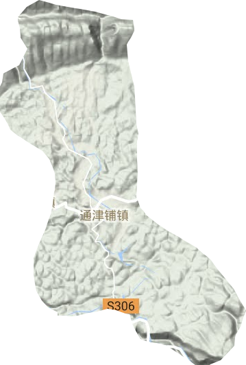 通津铺镇地形图
