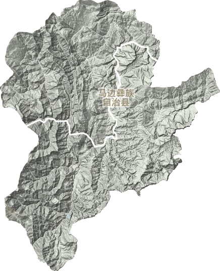 马边彝族自治县地形图