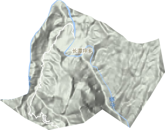 长潭坪乡地形图