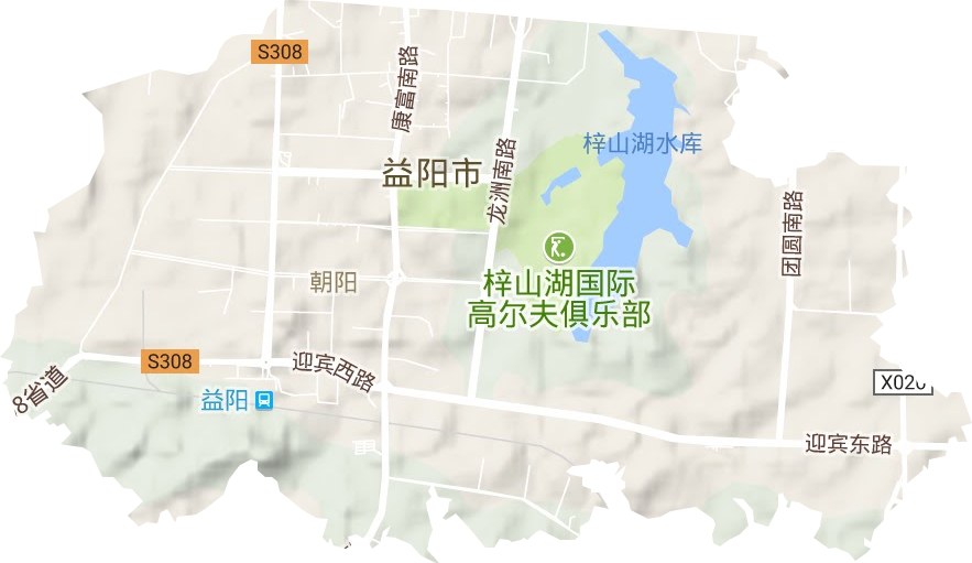 朝阳街道地形图