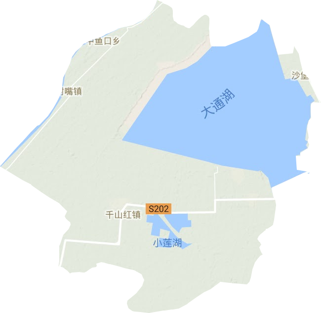 青树嘴镇地形图