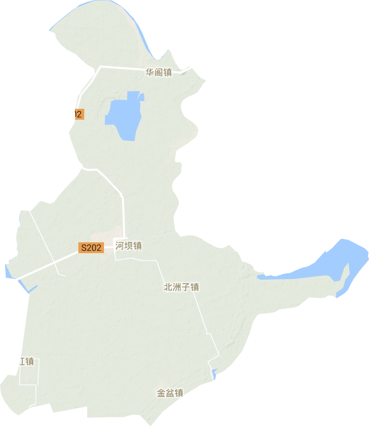 华阁镇地形图