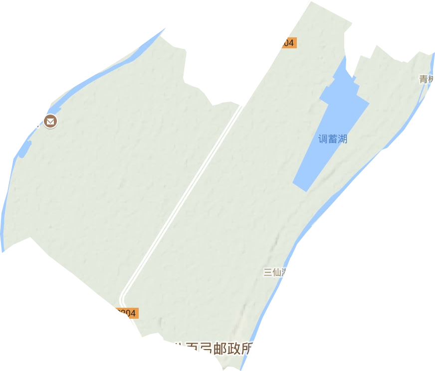 三仙湖镇地形图
