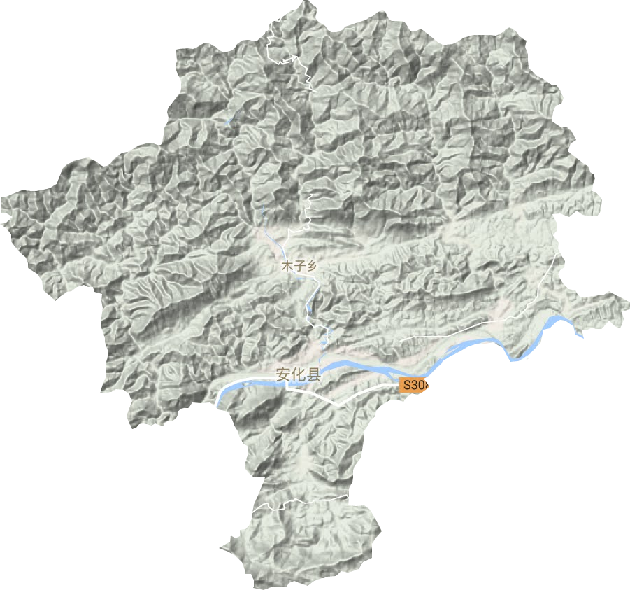 东坪镇地形图