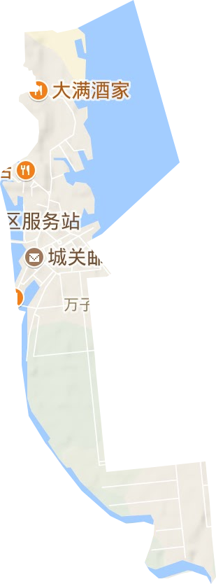 庆云山街道地形图