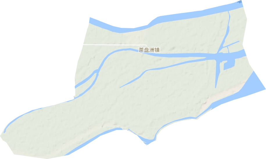 茶盘洲镇地形图