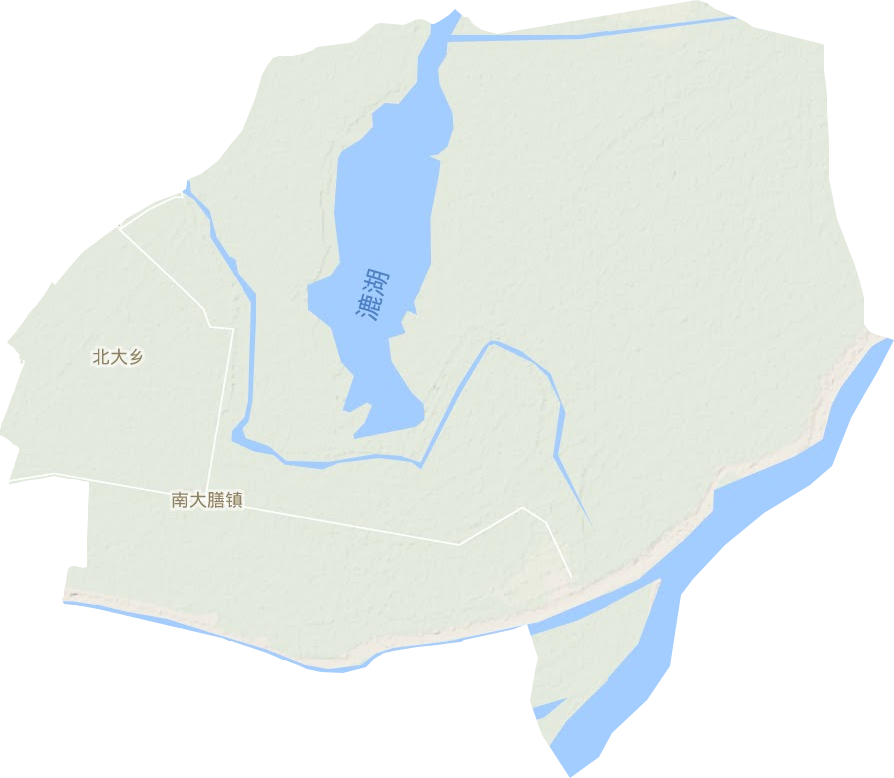 南大膳镇地形图