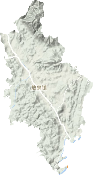 敖泉镇地形图
